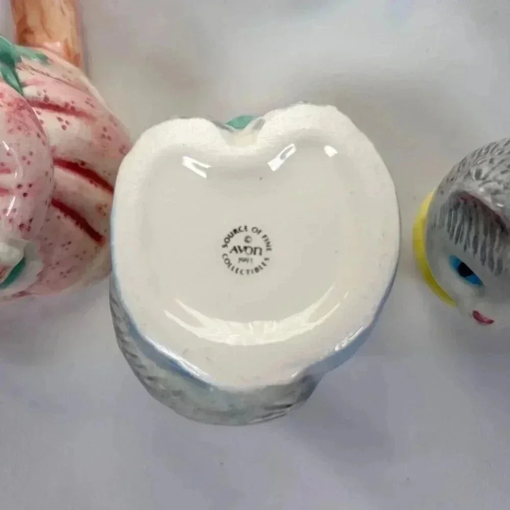 Vintage Avon Ceramic Country Purrfection Cat Creamer Sugar Set